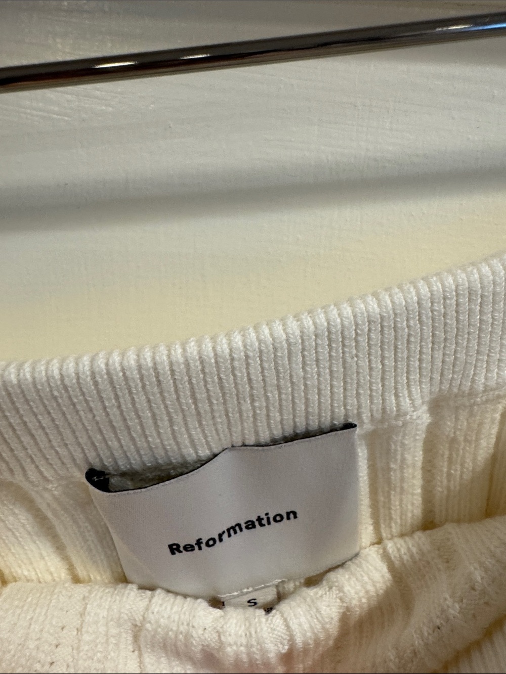 Reformation Zazie Cotton Strapless Sweater - Picture 8 of 9